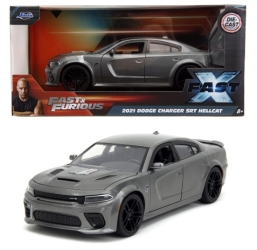 9334472314R00 Dodge Charger 2021 SRT Hellcat grey - Fast & Furious 1:24